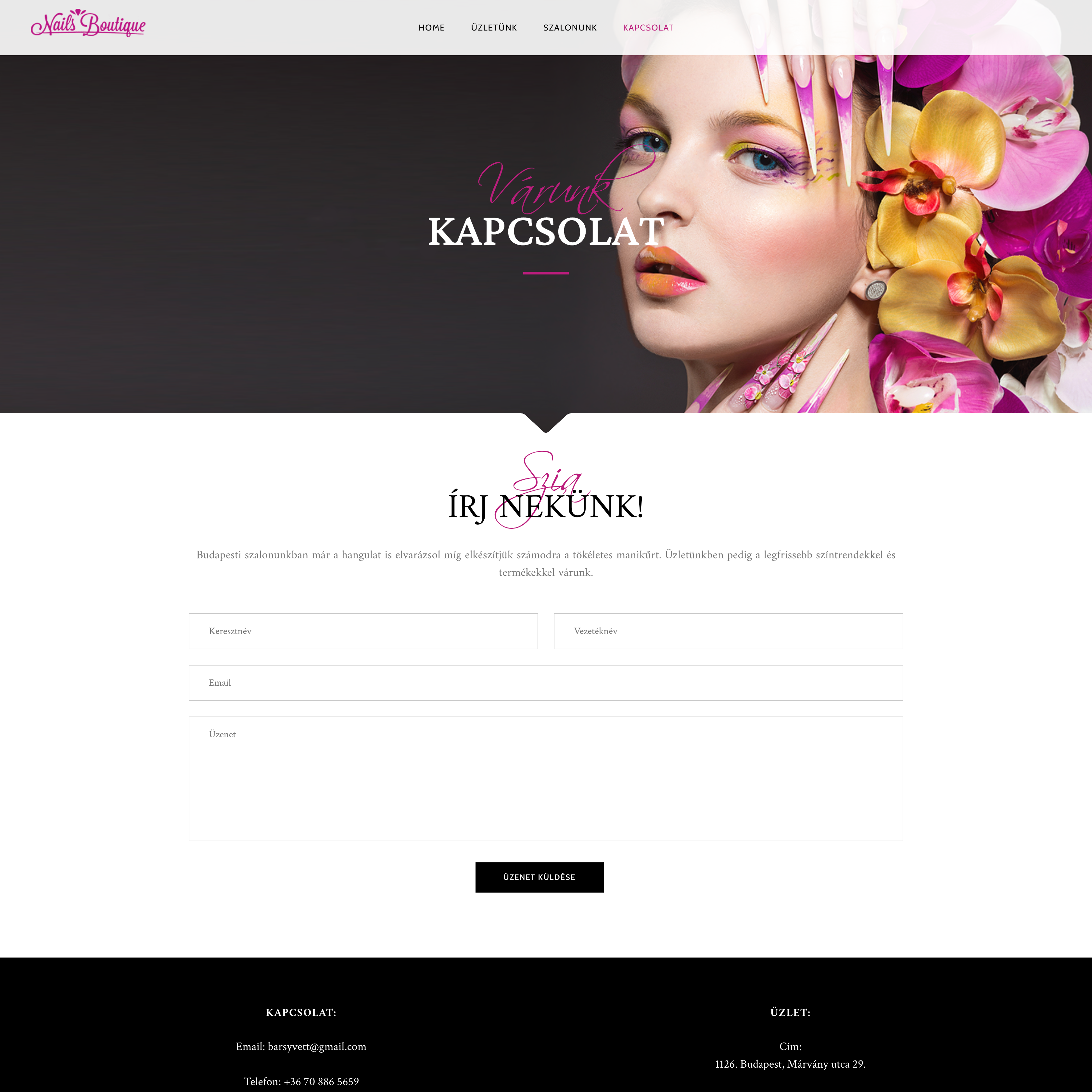 FireShot Capture 008 - Kapcsolat – Nails Boutique - nailsboutique.fadcafe.hu Cropped